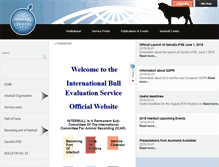 Tablet Screenshot of interbull.org